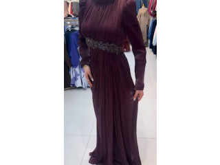 Elegant Burgundy Dress