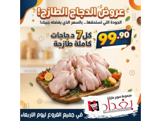 عروض الدجاج الطازج
