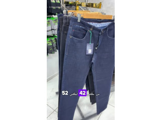 بنطلونات جينز وكتان تركي