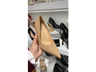 Beige Pointed Heels