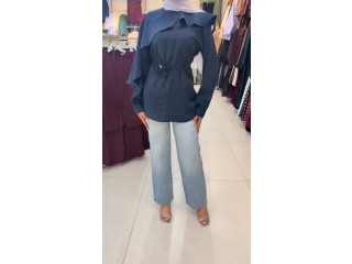 Stylish Navy Top