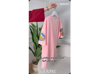 Pink Dress with Cartoon Sleeves