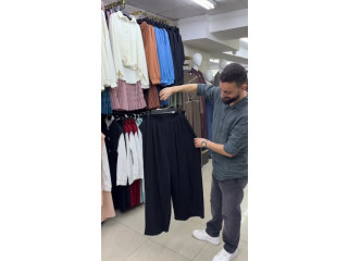 Black Pleated Pants