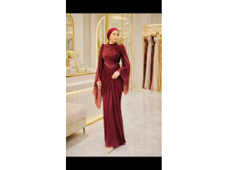 Elegant Burgundy Dress