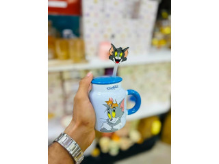 Tom and Jerry Mug with Straw