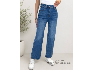 Wash Straight Jeans