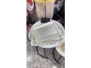 طقم صواني تقديم معدنية