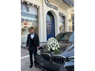 BMW with Floral Decoration