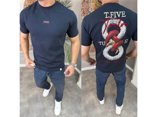 T-Shirt with Snake Design