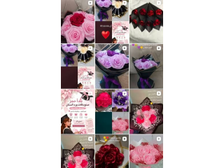Satin Touch Handmade Flower Bouquets