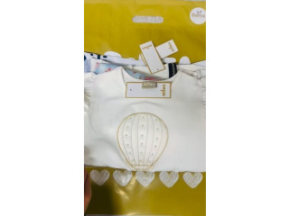 White Baby Shirt with Hot Air Balloon Design