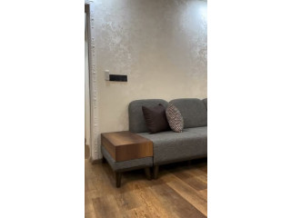 Modern Sofa with Side Table