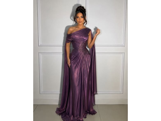 Elegant Purple Evening Gown