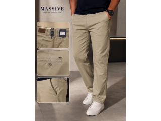 بنطلون كتان رجالي ماركة MASSIVE