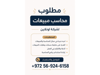 محاسب مبيعات