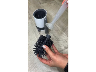 فرشاة حمام سحرية مع حاضنة للمنظف وجارور