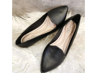Black Pointed Flats