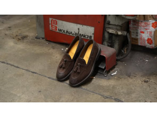 Brown Suede Loafers