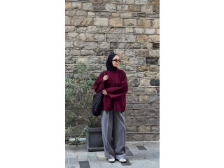 بلوزة صوف ثقيلة