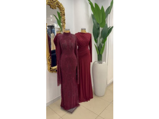 Elegant Burgundy Evening Dresses