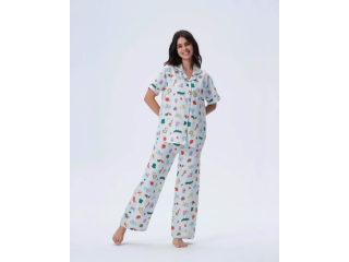 Printed Pajama Set
