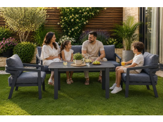 طقم كنب ألمنيوم 3+1+1 BELLAGIO