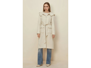 جاكيت جوخ الفينا قبة سحاب طاقية مع حزام