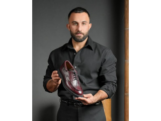 Leather Wingtip Shoes