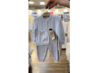 Baby Knit Outfit with Hat