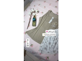 طقم شورت قطن مصري