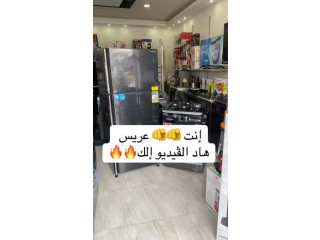 عرض عرسان سريع و خفيف - شارب تلاجة 450 لتر + غسالة 7 كيلو + غاز مجلى 4 عيون