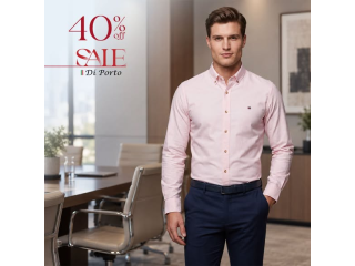 قميص Di Porto بخصم 40% بقصّة Slim Fit من القطن