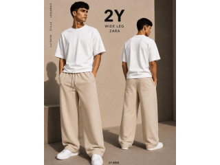 لينن الخريف موديل Zara Wide Leg