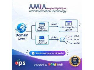 خدمات إنشاء المواقع الإلكترونية والنطاقات والبريد الإلكتروني - عمرا لتقنية المعلومات