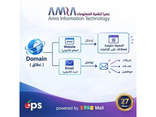 خدمات تصميم المواقع الإلكترونية وحلول النطاقات والبريد للأعمال - عمرا لتقنية المعلومات