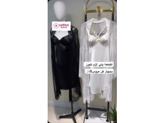 قميص نوم وروب دانتيل
