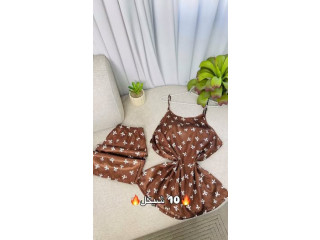 بيجامة ستان هوت شورت