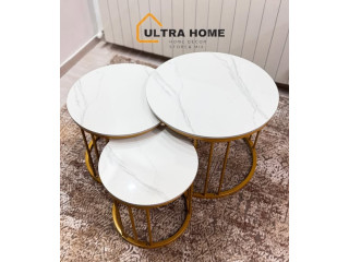 طقم طاولات بلمسة رخامية