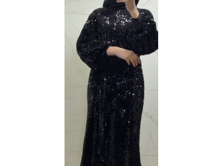 فستان سهرة مخمل برق