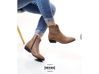 حذاء شتوي جلد طبيعي اصلي