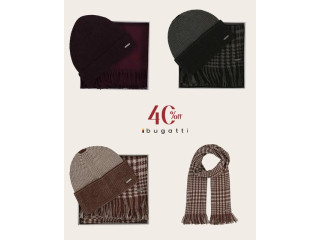 طاقية ولفحة بتصميم فاخر