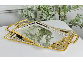 طقم صواني تقديم معدن