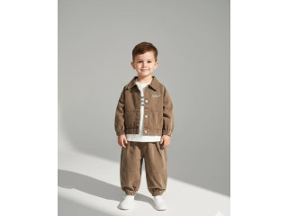 طقم جينز اطفال 3 قطع