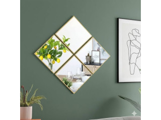 Decorative Diamond-Shaped Mirror