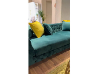 Stylish Green Sofa