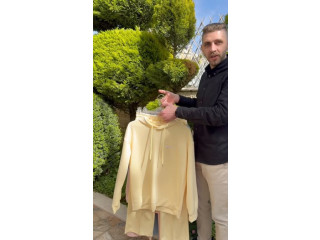 Yellow Hoodie and Pants Set