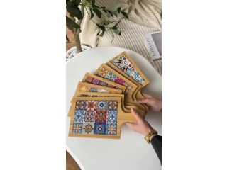 كوسترات خشب بامبو