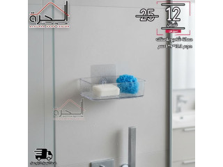 حمالة شامبو بلاستك شفاف تلزيق