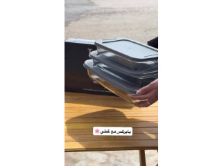 طقم بايركس زجاج حراري