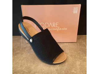 Comfortable Black Slingback Sandals